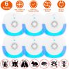 6 Packs Ultrasonic Pest Repellers Plug-In Indoor Pest Control Mouse Repellent Chaser Deterrent for Home Kitchen Office Warehouse Hotel