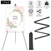2 Pack Easel Stand for Display 61in Collapsible A Frame Tripod Easel Iron Alloy Drawing Stand with 2 Carry Bags for Wedding Poster Art Drawing Meeting