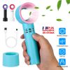 Portable Handheld Bladeless Fan Rechargeable Cooling USB Fan Desktop Use Fan w/ 3 Gears LED Indicator Cooling Fan