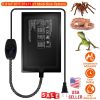 Electric Reptile Heating Pad With 32-122°F Temperature Adjustment IPX7 Waterproof Timer Setting Under Tank Heating Mat for Lizards Turtles Snake Spide